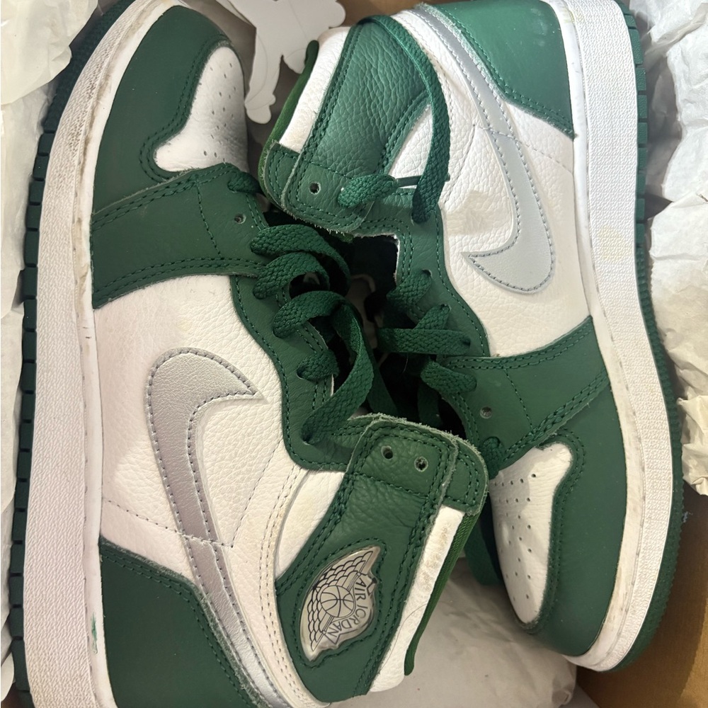 Jordan Kids Sneakers Green and White